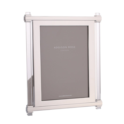 Addison Ross Ltd Acrylic & Silver Pillar Photo Frame