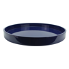 ADDISON ROSS LTD NAVY STRAIGHT SIDED ROUND LARGE LACQUERED TRAY