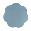 Addison Ross Ltd Uk Chambray Blue Large Scallop Lacquer Placemats – Set Of 4