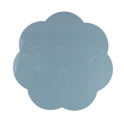 Addison Ross Ltd Uk Chambray Blue Large Scallop Lacquer Placemats – Set Of 4