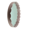 Addison Ross Trade Uk Pale Pink Medium Scallop Round Mirror