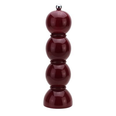 Addison Ross Trade Uk Deep Cherry Red  Bobbin Salt Or Pepper Mill Grinder