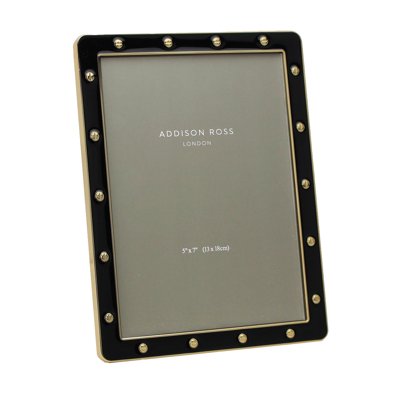 Addison Ross Ltd Black Enamel & Gold Locket Frame