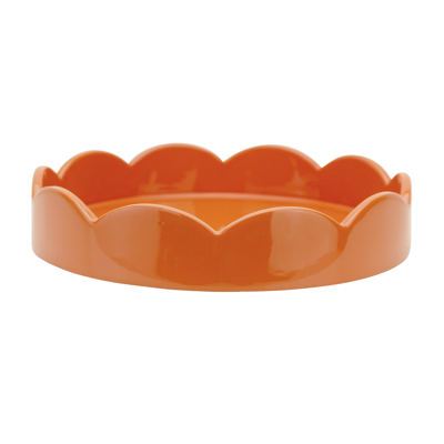 Addison Ross Ltd Orange Small Round Scallop Tray