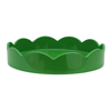 Addison Ross Ltd Leaf Green Small Round Scallop Tray