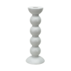 ADDISON ROSS TRADE UK TALL WHITE BOBBIN CANDLESTICK - 24CM