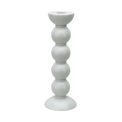 Addison Ross Trade Uk Tall White Bobbin Candlestick - 24cm