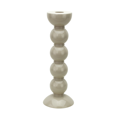 Addison Ross Trade Uk Tall Cappuccino Bobbin Candlestick - 24cm