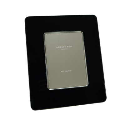 Addison Ross Ltd Black & Silver Enamel Studio Photo Frame