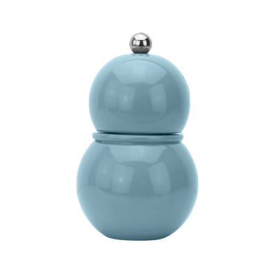 Addison Ross Trade Uk Chambray Chubbie Salt & Pepper Mill In Blue