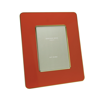 ADDISON ROSS LTD ORANGE & GOLD ENAMEL STUDIO PHOTO FRAME