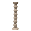 ADDISON ROSS TRADE UK EXTRA TALL CAPPUCCINO BOBBIN CANDLESTICK - 33CM