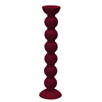 Addison Ross Trade Uk Extra Tall Cherry Bobbin Candlestick - 33cm In Multi