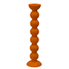 ADDISON ROSS TRADE UK EXTRA TALL ORANGE BOBBIN CANDLESTICK - 33CM