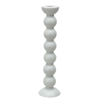 ADDISON ROSS TRADE UK EXTRA TALL WHITE BOBBIN CANDLESTICK - 33CM