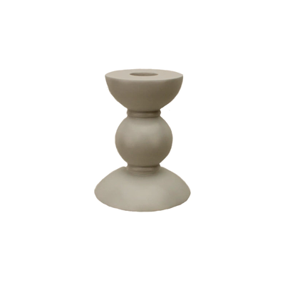 Addison Ross Trade Uk Small Cappuccino Bobbin Candlestick - 10cm