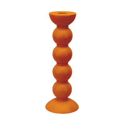 Addison Ross Trade Uk Tall Orange Bobbin Candlestick - 24cm