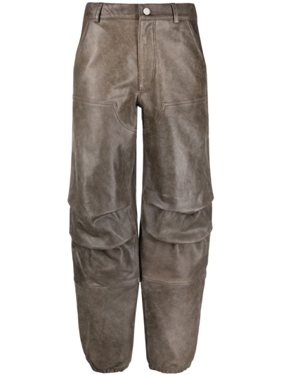 Arma Tulla Leather Pants In Braun