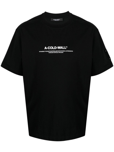 A-cold-wall* T-shirt Mit Logo-print In Black