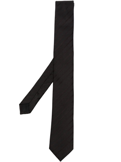 Saint Laurent Krawatte Mit Jacquardmuster In Black
