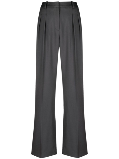 Loulou Studio High-waisted Tailored Trousers In Grau