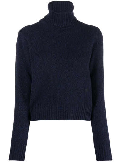 Ami Alexandre Mattiussi Ami De Coeur Pullover In Blue