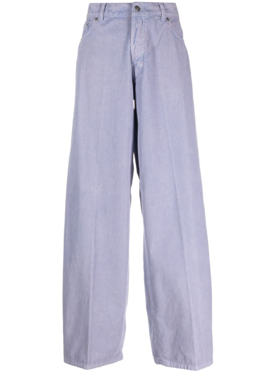 Haikure Corduroy Straight-leg Trousers In Violett