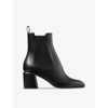 Jimmy Choo Thessaly Calfskin Chelsea Ankle Booties In Black