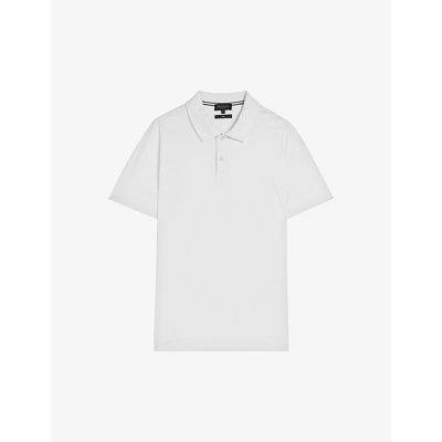 Ted Baker Zeiter Slim-fit Cotton Polo Shirt In White