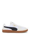 Puma Palermo Lth Man Sneakers White Size 9 Leather In White,super