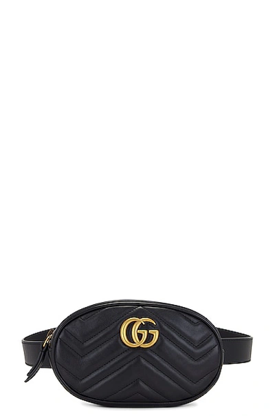 Gucci Gg Marmont Belt Bag In Black