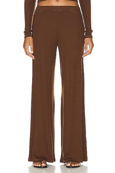 Sprwmn Wide Leg Pant In Walnut