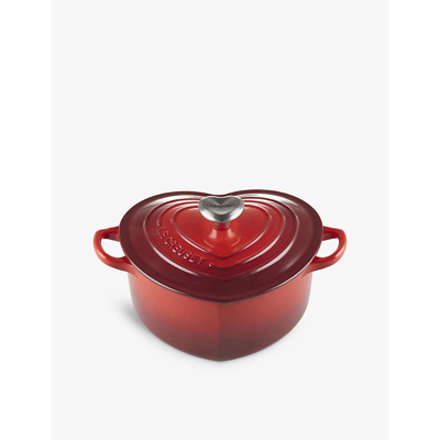 Le Creuset Heart-shaped Cast-iron Casserole Dish In Cerise