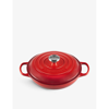 Le Creuset Signature Shallow Cast-iron Casserole Dish In Cerise