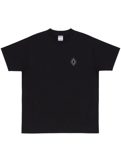 Marcelo Burlon County Of Milan Eclipse Cross-print Cotton T-shirt In Black