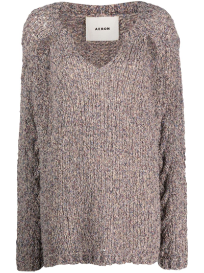 AERON COLWELL MÉLANGE KNITTED JUMPER