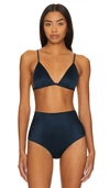 Kiki De Montparnasse Tous Les Jours Soft Wireless Triangle Bra In French Navy