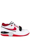 Nike Billie Eilish Air Alpha Force 88 Leather Sneakers In White  Fire Red  & Neutral Grey