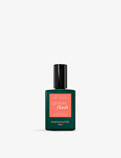 Manucurist Bird Of Paradise Green Flash Nail Polish 15ml In Bird Of Paradise