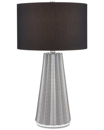 Currey & Company Orator Table Lamp In Black