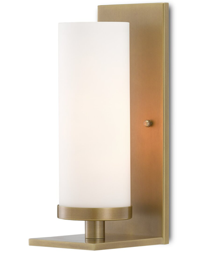 Currey & Company Bournemouth Brass Wall Sconce In Gold