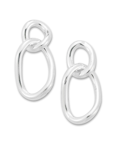 Samuel B. Silver Link Earrings