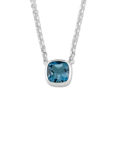 Samuel B. Silver 2.60 Ct. Tw. Blue Topaz Necklace