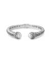 SAMUEL B. SAMUEL B. SILVER PEARL HINGED BANGLE BRACELET