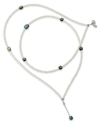 Samuel B. Silver Abalone Pearl Station Necklace In Silver