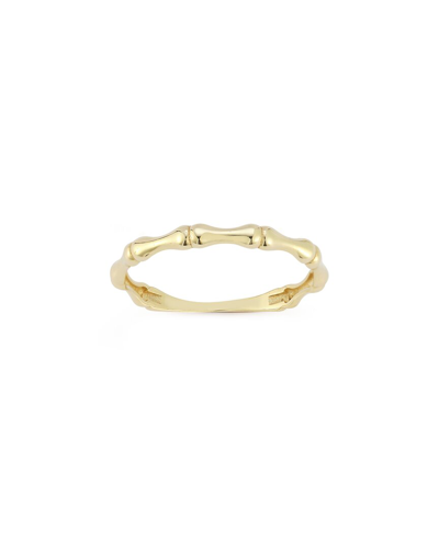 Ember Fine Jewelry 14k Bamboo Band Ring In Gold