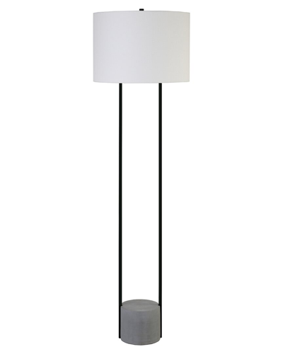 Abraham + Ivy Uma 65.5 Concrete Floor Lamp In Gray