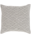 SURYA SURYA TATUM LIGHT GRAY EURO SHAM