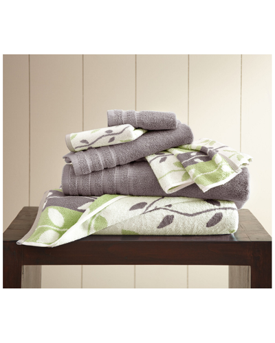 Modern Threads 6pc Vines Yarn Dyed Towel Set