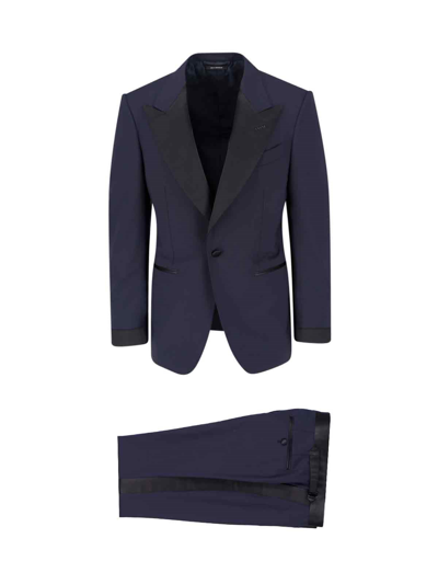 Tom Ford Jackets And Vests In Blue
